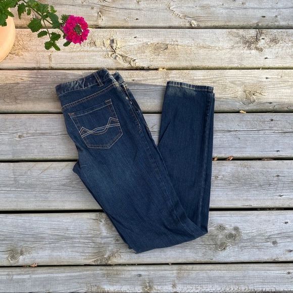 Mossimo Jeans Denim Low Rise Dark Skinny - Picture 2 of 9